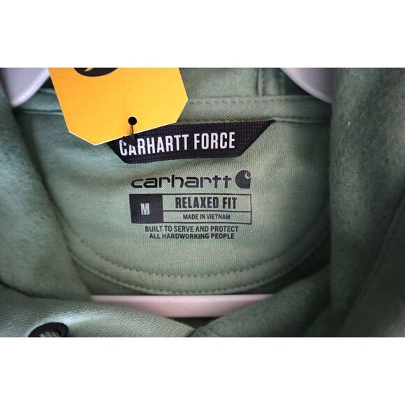 Carhartt Men's Sz M Green Force Relaxed Fit Lightweight Logo Graphic Sweatshirt - Picture 3 of 10